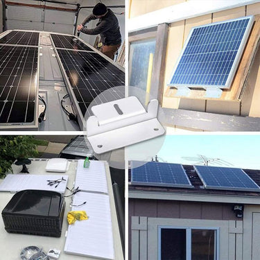Z brackets for solar panel installation